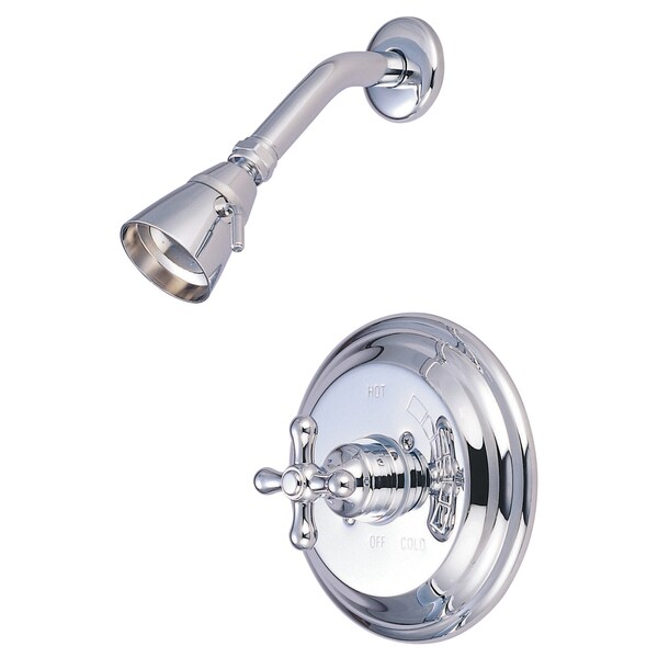 Shower Faucet, 2, Wall Mount, Polished Chrome